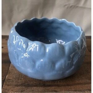 Moreno Pottery Planter/Bowl USA Blue